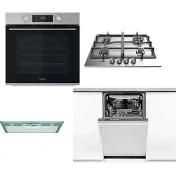 Set domácích spotřebičů WHIRLPOOL OMK58CU1SX + WHIRLPOOL TKRL 661 IX EU + WHIRLPOOL AKR 650/1 IX + WHIRLPOOL WSIO 3O34 PFE X
