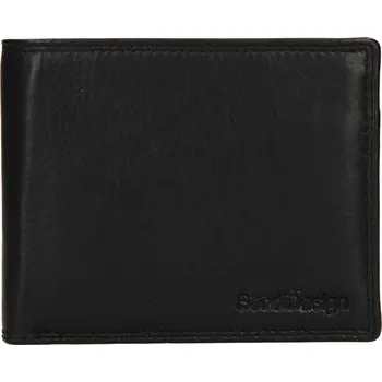Peněženka Pánská kožená peněženka SendiDesign Meteres - černá