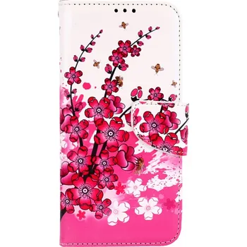 Pouzdro na mobilní telefon Pouzdro Samsung A54 5G knížkové Kytičky (kryt neboli obal na Samsung A54 5G)