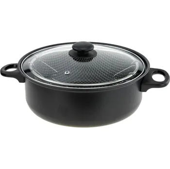 Hrnec Excellent Houseware Fritovací hrnec černý 26 cm