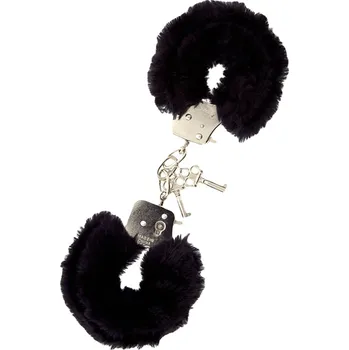 Pouta plyšová kovová černá - s kupónem KUP15 cena 211 Kč + extra diskrétní expedice