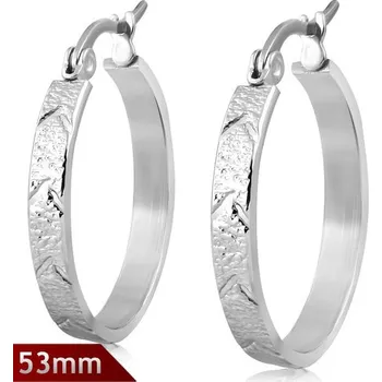 Náušnice 53mm – Kruhové náušnice, směrové motivy, šipky