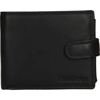 Peněženka Pánská kožená peněženka SendiDesign Perres - černá