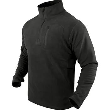 Pánská mikina CONDOR® Mikina CONDOR® QUARTER ZIP PULLOVER černá
