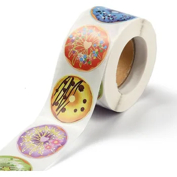 samolepka Samolepky na kotoučku - kolečka Sladký donut