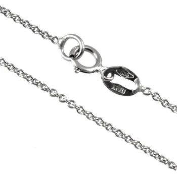 Řetízek ŠPERKY-NM, Zlatý řetízek anker bílé zlato 580 Délka řetízku: 45 cm