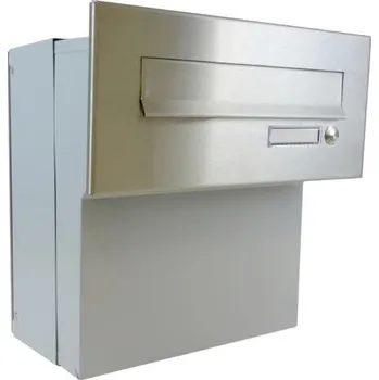 Poštovní schránka DOLS F-041 ČD-2 - nerezová poštovní schránka k zazdění, se jmenovkou a zvonkovým tlačítkem