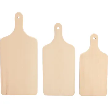 Sada dřevěných prkének s držadlem 3ks