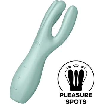 Vibrátor Stimulátor SATISFYER THREESOME 3 zelený - s kupónem KUP15 cena 846 Kč + extra diskrétní expedice