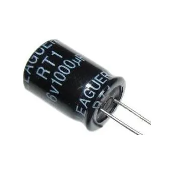 Kondenzátor 1000u/16V 105° 10x15x5mm, elektrolyt.kondenzátor radiální