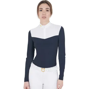 Dámské tričko EQUESTRO Triko závodní Mesh Equestro, dámské, navy XL