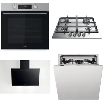 Set domácích spotřebičů WHIRLPOOL OMK58CU1SX + WHIRLPOOL TKRL 661 IX EU + WHIRLPOOL AKR 62F LT K + WHIRLPOOL WIC 3C33 PFE