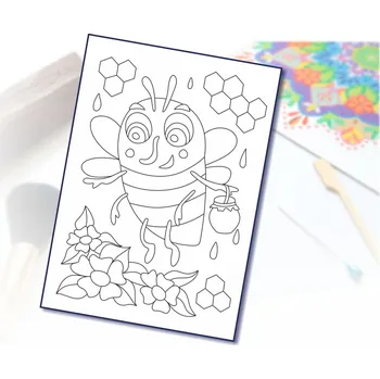 Radost v písku Šablona na pískování včelka Varianta: A5 (148 x 210 mm)