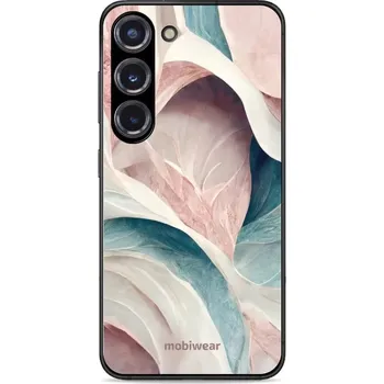 Pouzdro na mobilní telefon Lesklý kryt Mobiwear Glossy - Samsung Galaxy S23 - G026G - Růžový a zelenkavý mramor (Prémiové lesklé pouzdro, obal, kryt Mobiwear Glossy na mobil Samsung Galaxy S23 - G026G - Růžový a zelenkavý mramor, materiál Plast + TPU silikon - krytí po všech)