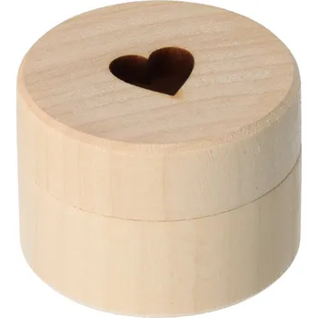 Dřevěná hračka Dřevěný kelímek mini se srdíčkem
