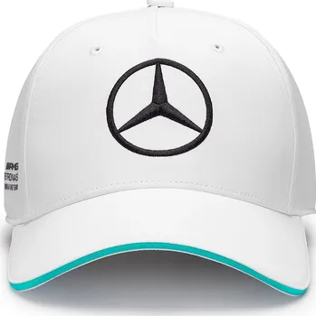 Čepice Mercedes čepice v bílé barvě (F1 Mercedes čepice doprava zdarma)