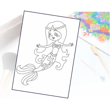 Radost v písku Šablona na pískování mořská víla Varianta: A4 (210 × 297 mm)