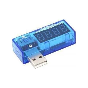 USB tester - voltmetr a ampérmetr 3-7,5V/0-3A DC, AK306B