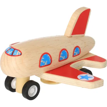 Dřevěná hračka Dřevěné natahovací letadlo