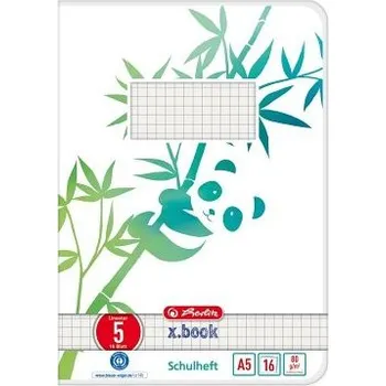 Heft A5 16 Blatt Lineatur 05 GREENline Panda