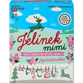 Prací prášek Jelen Jelínek mimi mateřídouška 3 kg