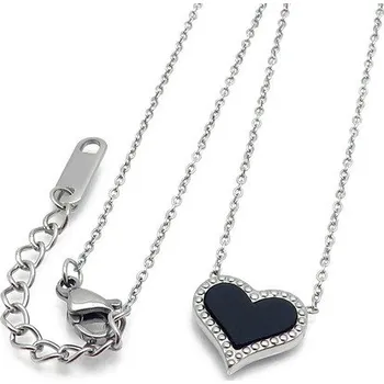 Řetízek Ocelový řetízek - Srdce - Oval