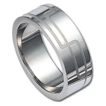 Prsten Ocelový prsten Bludiště 49