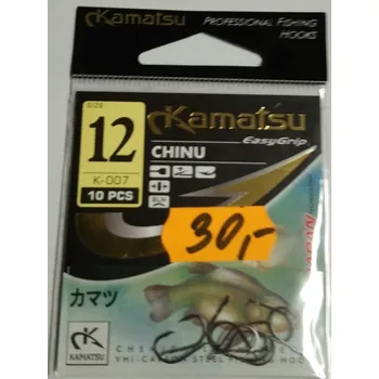 Rybářský háček Háčky Kamatsu - CHINU č. 12, lopatka
