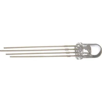 Polovodič LED 5mm RGB čirá 2,2/6/3Cd/ 20mA 30°, spol.anoda