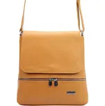 MiaMore Kožená dámská crossbody kabelka Camel hnědá