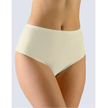 Kalhotky Gina Výhodné balení 5 kusů - Kalhotky klasické ve větších velikostech 11086P Barva/Velikost: žlutobílá / XL/XXL