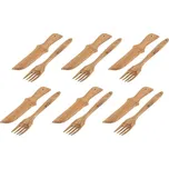 Dřevěný příbor - 6 párů v balení