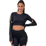 Nebbia Honey Bunny Crop top 821 - černá S