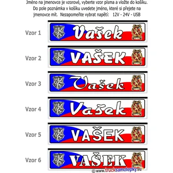 Osvětlení SPZ Světelná SPZ jmenovka 113