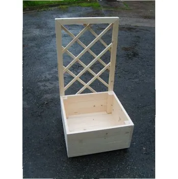 Truhlík Dřevěný truhlík s mříží II