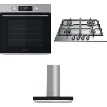 Set domácích spotřebičů WHIRLPOOL OMK58CU1SX + WHIRLPOOL TKRL 661 IX EU + WHIRLPOOL WHBS 62F LT K