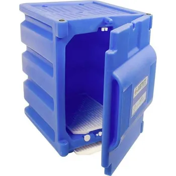Skříň na agresivní kyseliny a louhy z PE, příruční, v x š x h: 502 x 362 x 435 mm