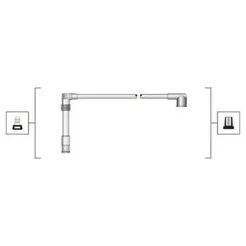 Zapalovací kabel Sada kabelů pro zapalování MAGNETI MARELLI 941319170082