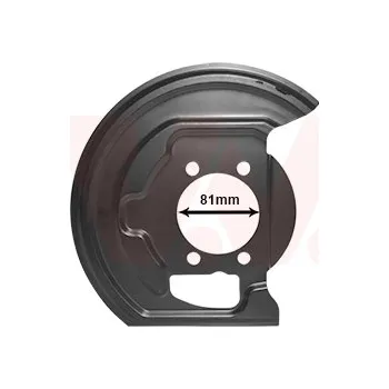 Brzdový kotouč Ochranný plech proti rozstřikování, brzdový kotouč VAN WEZEL 3388371