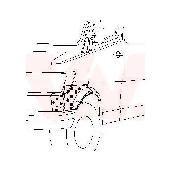 Blatník karosérie Blatník VAN WEZEL 3070158