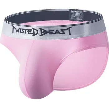 Slipy Slipy Twisted Beast Y2K Brief růžové XL, pánské bavlněné slipy