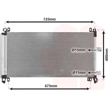 Klimatizace automobilu Kondenzátor, klimatizace VAN WEZEL 09005273