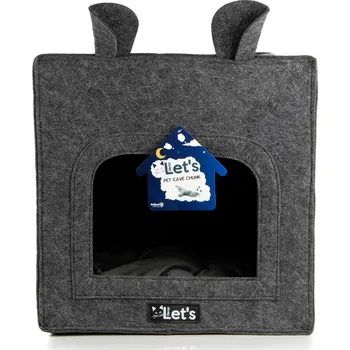 HOLLAND ANIMAL Plstěný domeček LET's SLEEP Anthracit