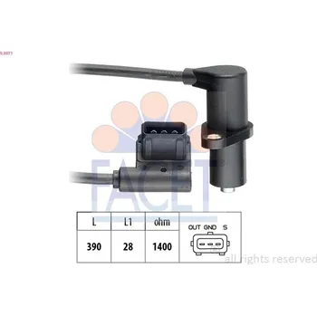 Čidlo automobilu Snímač, poloha vačkového hřídele FACET 9.0071