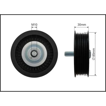 Vratná/vodicí kladka, klínový žebrový řemen Caffaro 500335