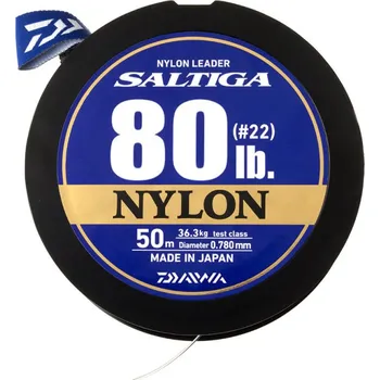 Daiwa Vlasec Saltiga Nylon Leader 50m Nosnost: 27,20kg, Průměr: 0,7mm