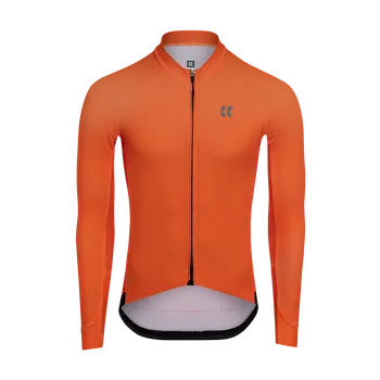 cyklistický dres Kalas Pánsky cyklistický dres PASSION Z3 | Dres dlouhý rukáv TEMPS | orange Kalas velikost: 6 (XXL)