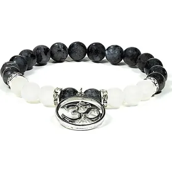 Drahý kámen Náramek Labradorit, achát s Ohm