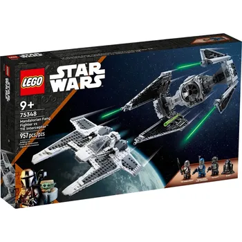 LEGO Star Wars 75348 Mandalorianská stíhačka třídy Fang proti TIE Interceptoru Stavebnice LEGO LEGO Star Wars 75348 Mandalorianská stíhačka třídy Fang proti TIE Interceptoru