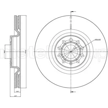 Brzdový kotouč Brzdový kotouč METELLI 23-0851C